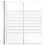 VidaXL vidaXL Bath Enclosure 68cm Tempered Glass Stripe Bathroom Shower Screen Panel 4