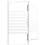 VidaXL vidaXL Bath Enclosure 68cm Tempered Glass Stripe Bathroom Shower Screen Panel 9