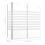 VidaXL vidaXL Bath Enclosure 68cm Tempered Glass Stripe Bathroom Shower Screen Panel 5