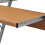 VidaXL vidaXL Compact Computer Desk with Pull-out Keyboard Tray Brown Office Stand 3