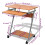 VidaXL vidaXL Compact Computer Desk with Pull-out Keyboard Tray Brown Office Stand 4