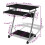VidaXL vidaXL Compact Computer Desk with Pull-out Keyboard Tray Black Office Stand 5