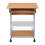 VidaXL vidaXL Compact Computer Desk with Pull-out Keyboard Tray Brown Office Stand 2