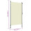 VidaXL vidaXL Außenrollo 120 x 270 cm Creme 8