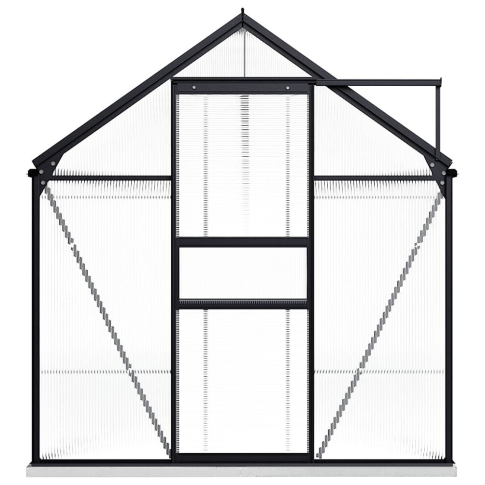 vidaXL Greenhouse with Base Frame Anthracite Aluminium 9.31mÂ² Conservatory