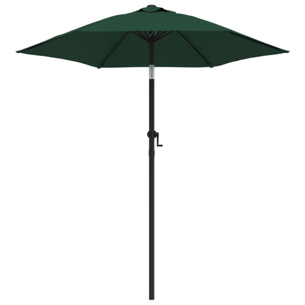 Vidaxl Garden Parasol Sunshade Outdoor Umbrella Patio Canopy Green Aluminium