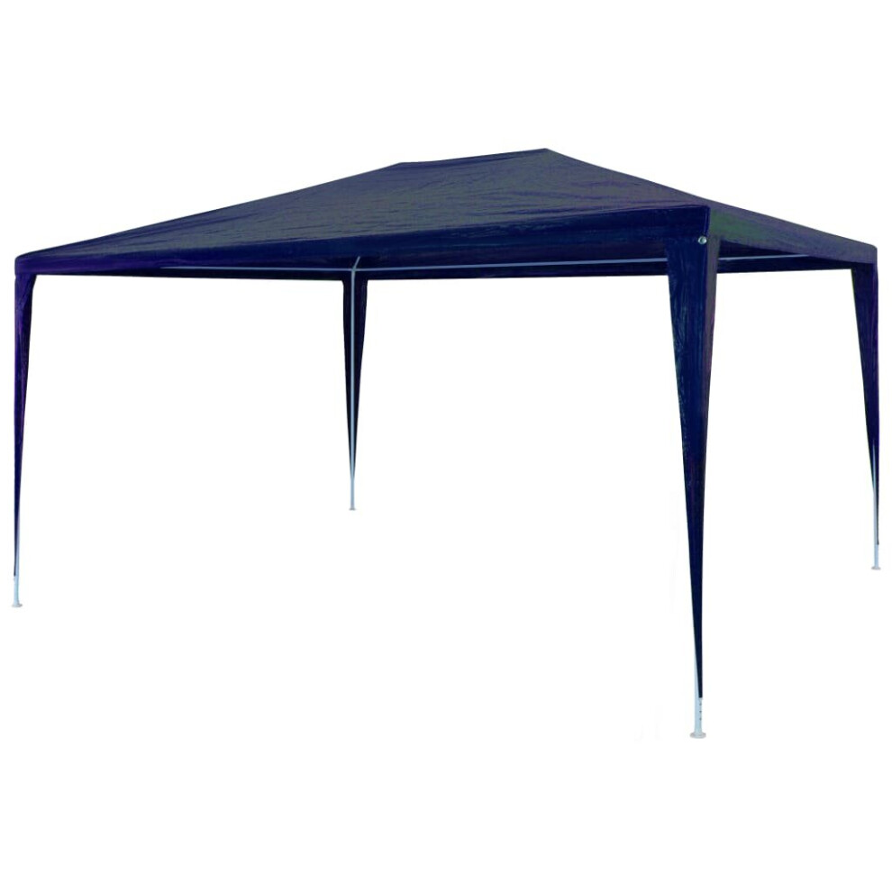 vidaXL Party Tent 3x4m PE Blue Outdoor Garden Gazebo Marquee Canopy Pavilion