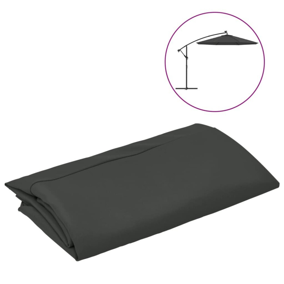 Vidaxl Replacement Fabric For Cantilever Umbrella Anthracite Sunshade Garden