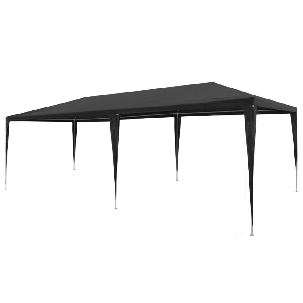 vidaXL Party Tent 3x6m PE Anthracite Outdoor Patio Gazebo Canopy Marquee Shade