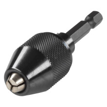 Mandrino metallico senza chiave - WOLFCRAFT - Ø 6,5 mm - Acciaio - Nero