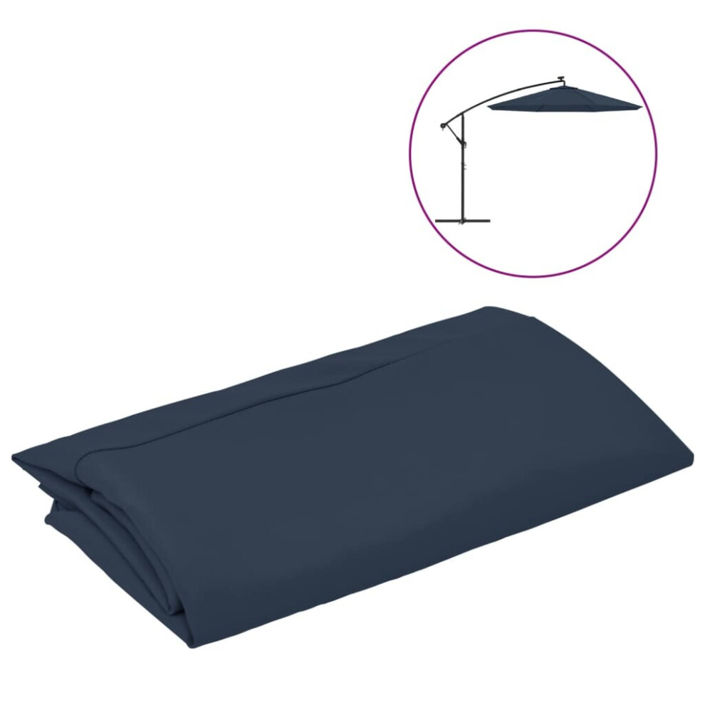 Vidaxl Replacement Fabric For Cantilever Umbrella Blue Sunshade Garden Patio