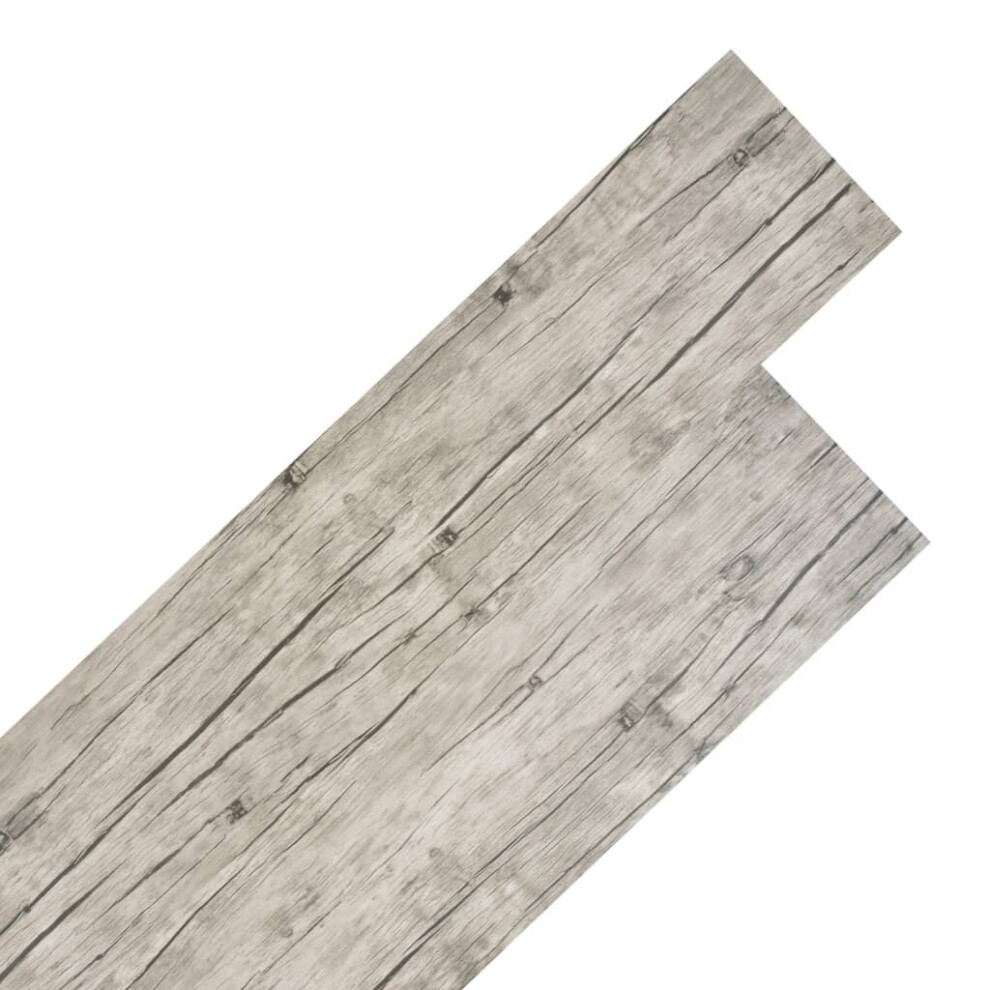 vidaXLNon Self-adhesive PVC Flooring Planks 5.26mÂ² 2mm Oak Washed Floor Tile-image-OPC-P55JH2S-NEW