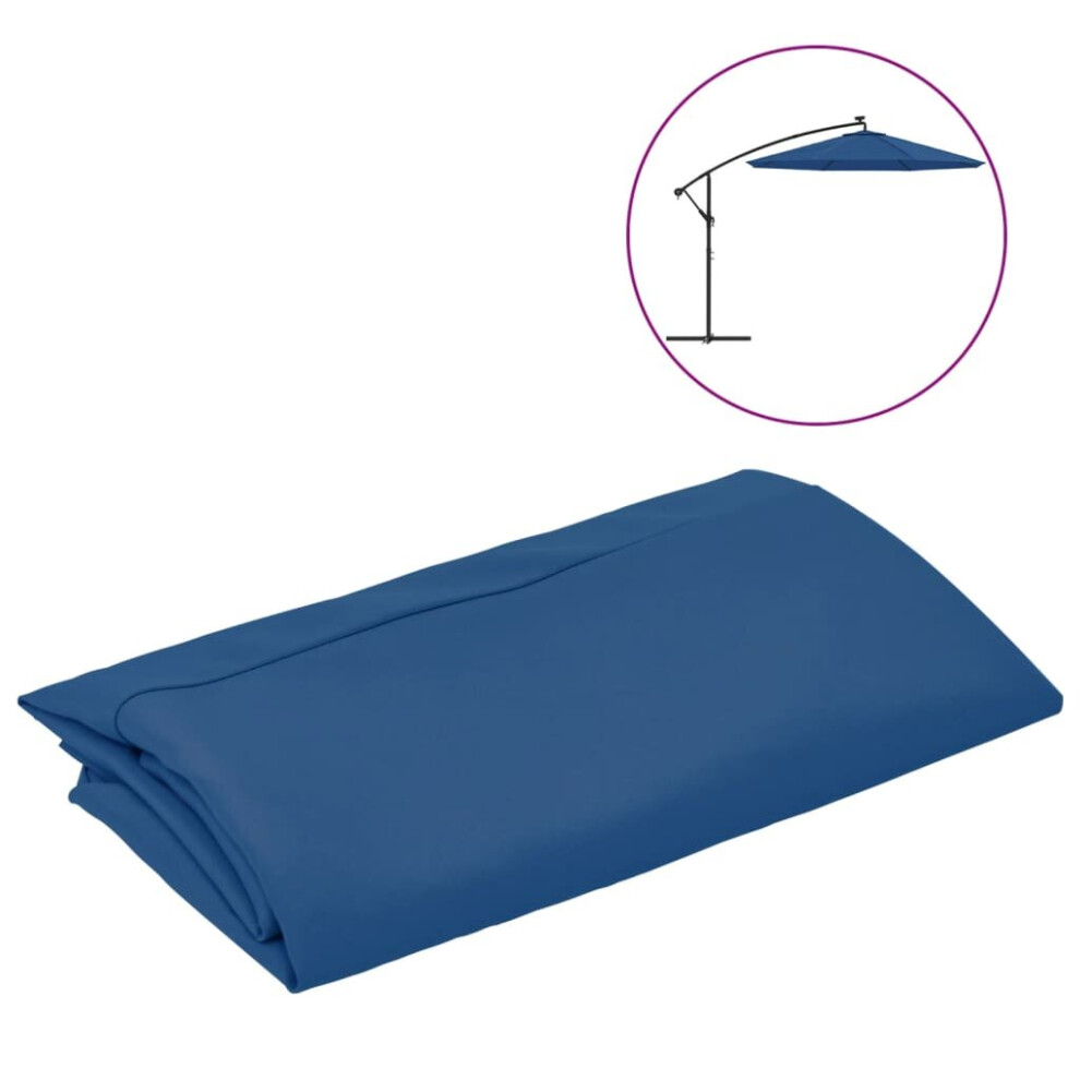 Vidaxl Replacement Fabric For Cantilever Umbrella Azurb Blue Sunshade Garden