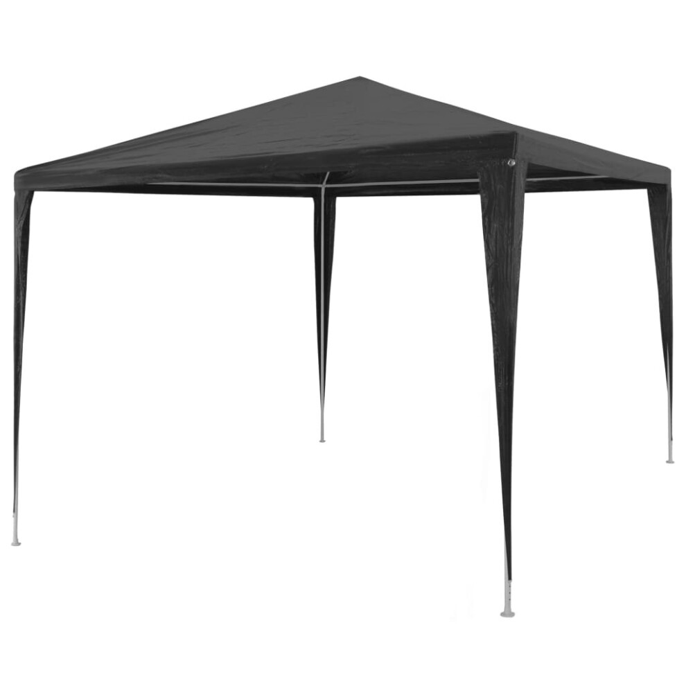 vidaXL Party Tent 3x3m PE Anthracite Outdoor Patio Gazebo Canopy Marquee Shade