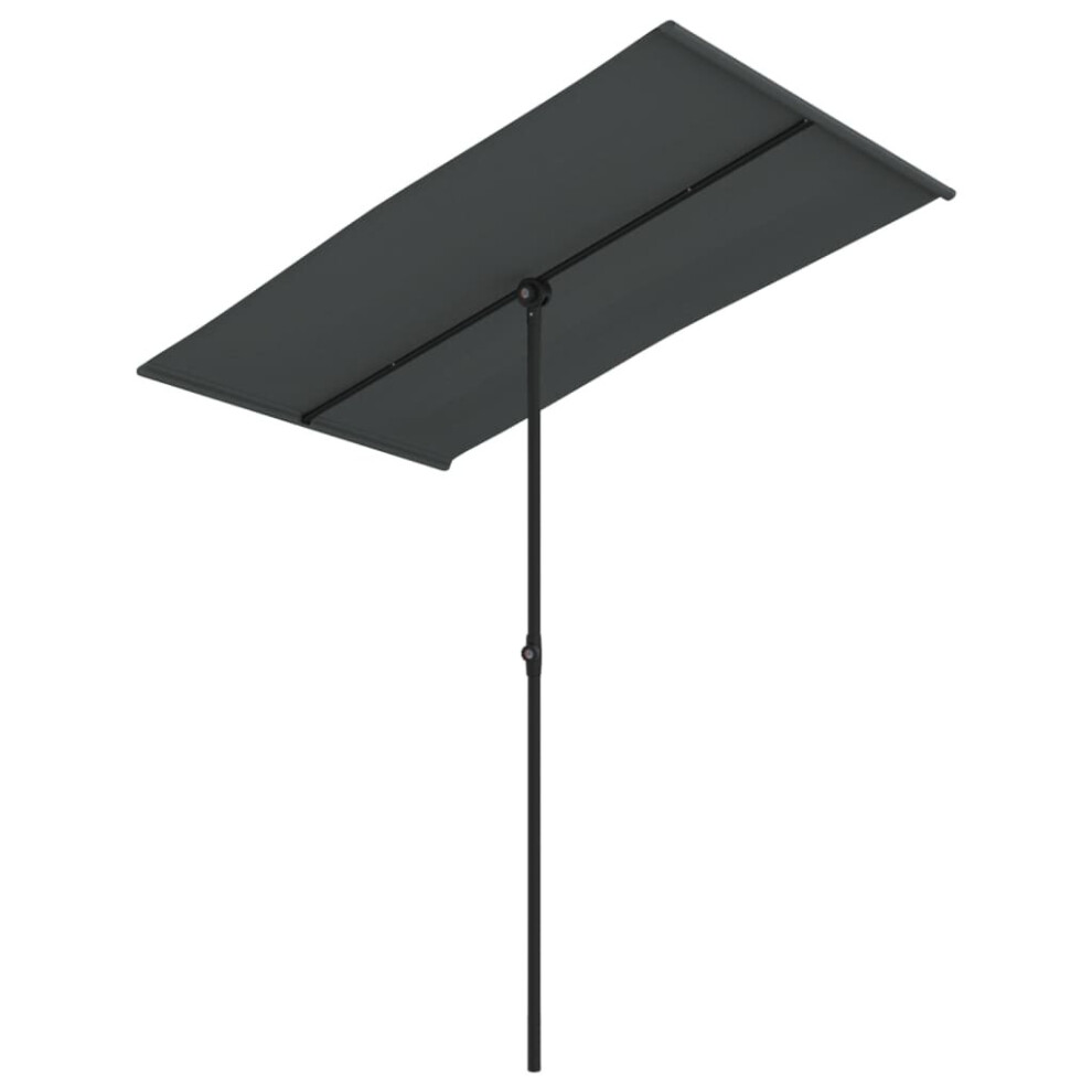 Simply Chosen 4U Vidaxl Garden Parasol With Aluminium Pole Sunshade Outdoor Umbrella Anthracite