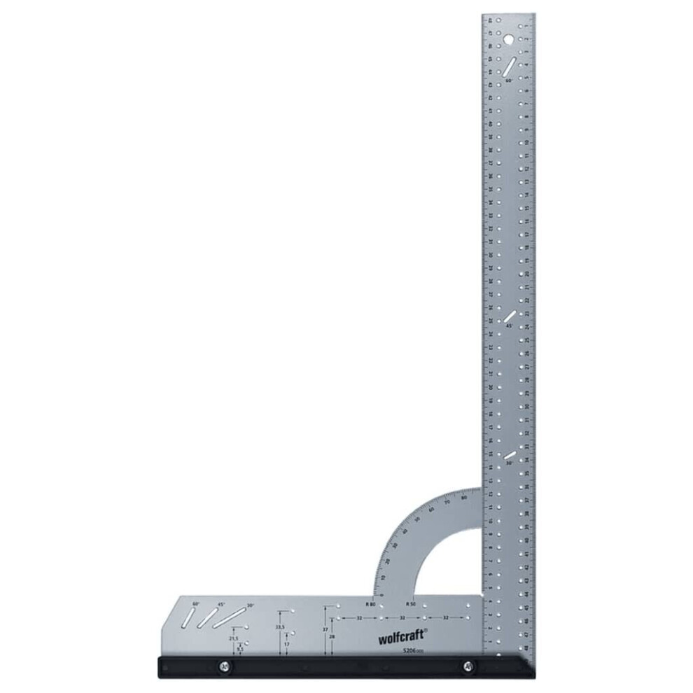 wolfcraft Universal Square 500mm Angle Measuring Scale 90°Ruler Tool 5206000