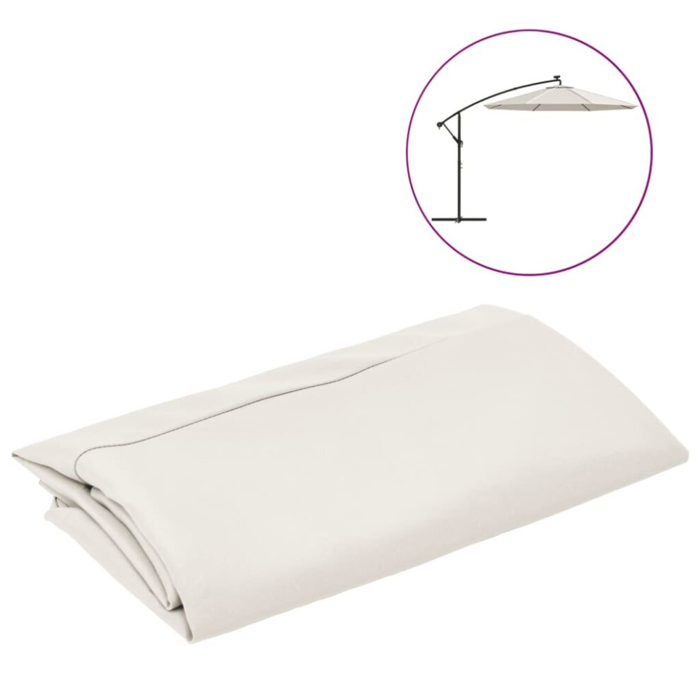 Vidaxl Replacement Fabric For Cantilever Umbrella Sand White Sunshade Garden