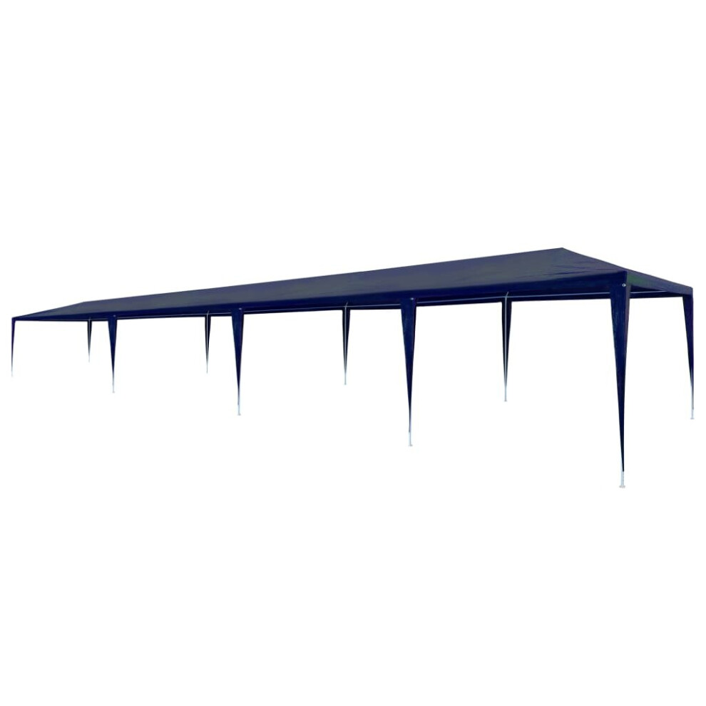 vidaXL Party Tent 3x12m PE Blue Outdoor Garden Gazebo Marquee Canopy Pavilion