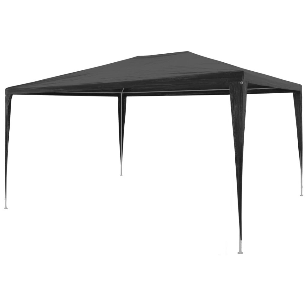 Vidaxl Party Tent 3X4m Pe Anthracite Outdoor Patio Gazebo Canopy Marquee Shade