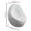 vidaXL Wall Hung Urinal with Flush Valve Ceramic White Wall-mounted Urinal 4