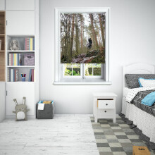 (120 cm Width x 140 cm Drop, Mountain Bike) Lister Cartwright Photographic Blackout Roller Blinds Easy to Fit All Fixing Included Beautiful Design Roller Blinds