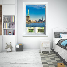 (150 cm Width x 140 cm Drop, Statue of Liberty) Lister Cartwright Photographic Blackout Roller Blinds Easy to Fit All Fixing Included Beautiful Design Roller Blinds