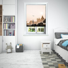 (180 cm Width x 140 cm Drop, Venice Tonal) Lister Cartwright Photographic Blackout Roller Blinds Easy to Fit All Fixing Included Beautiful Design Roller Blinds