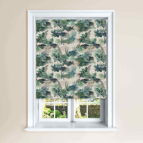 (Mokingbird, 60 cm Width x 140 cm Drop) Jungle Design Blackout Roller Blinds Windows