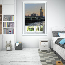 (180 cm Width x 140 cm Drop, London Big Ben) Lister Cartwright Photographic Blackout Roller Blinds Easy to Fit All Fixing Included Beautiful Design Roller Blinds