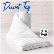 (2.5, Single: 135cm x 200cm) Hypo Allergenic Duvet Quilts Bedding Duvet Tog 2.5,4.5, 7.5