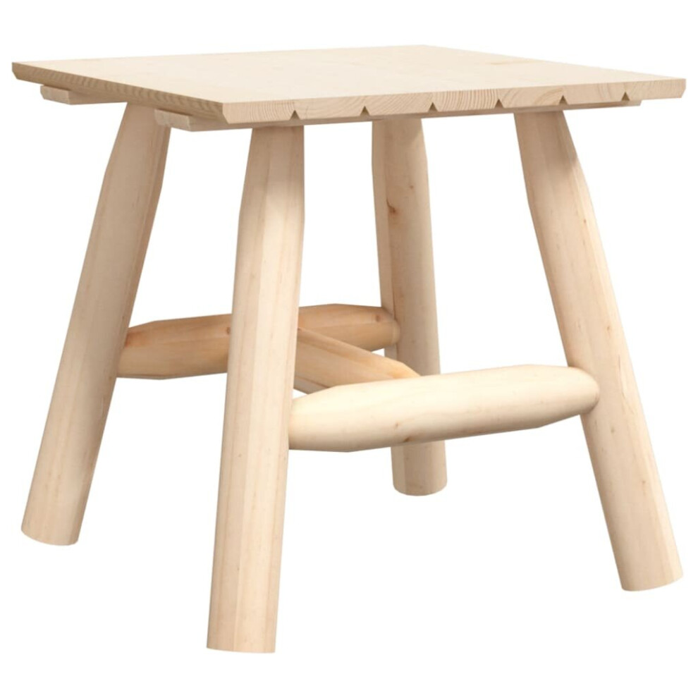 Vidaxl (Light Square Table) Side Table End Table Wooden Sofa Couch Coffee Table Solid Wood Spruce Brown