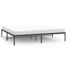 (without headboard, 180 x 200 cm) vidaXL Metal Bed Frame with Headboard Bedroom Metal Platform Bed Base Bedstead