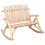 VidaXL (light brown, 2-seater) vidaXL Side Table End Table Wooden Sofa Couch Coffee Table Solid Wood Spruce 1