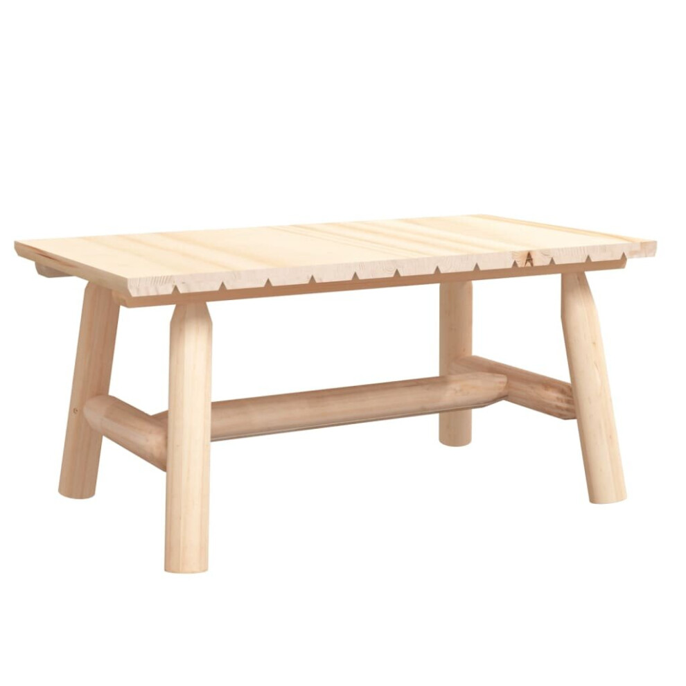 Vidaxl (Light Table) Side Table End Table Wooden Sofa Couch Coffee Table Solid Wood Spruce Brown