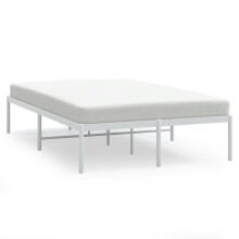 (196 x 142 x 31 cm, without headboard) vidaXL Metal Bed Frame with Headboard Bedroom Metal Platform Bed Base Bedstead