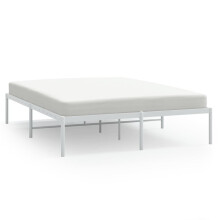 (207 x 146 x 31 cm, without headboard) vidaXL Metal Bed Frame with Headboard Bedroom Metal Platform Bed Base Bedstead