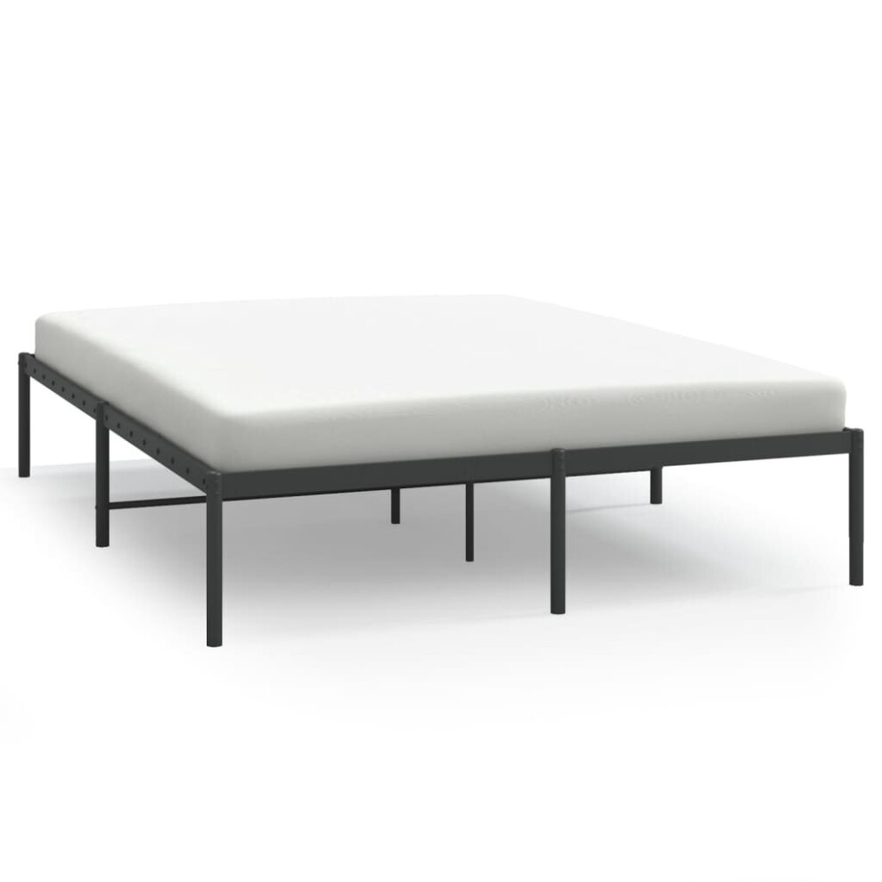 Vidaxl (Without Headboard, 160 X 200 Cm) Metal Bed Frame With Headboard Bedroom Metal Platform Bed Base Bedstead