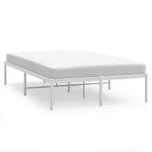 (207 x 125 x 31 cm, without headboard) vidaXL Metal Bed Frame with Headboard Bedroom Metal Platform Bed Base Bedstead