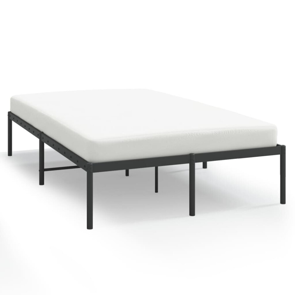 Vidaxl (Without Headboard, 120 X 190 Cm) Metal Bed Frame With Headboard Bedroom Metal Platform Bed Base Bedstead