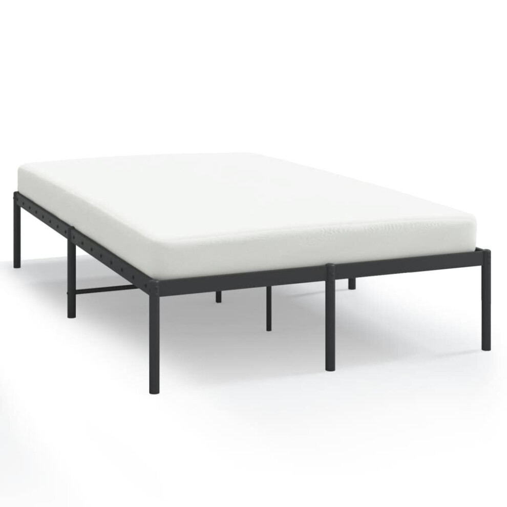 Vidaxl (Without Headboard, 135 X 190 Cm) Metal Bed Frame With Headboard Bedroom Metal Platform Bed Base Bedstead