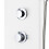 VidaXL vidaXL Shower Panel Unit Aluminium 20x44x130cm White Bathroom Tower System 9