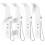 VidaXL vidaXL Shower Panel Unit Aluminium 20x44x130cm White Bathroom Tower System 10