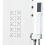 VidaXL vidaXL Shower Panel Unit Aluminium 20x44x130cm White Bathroom Tower System 8