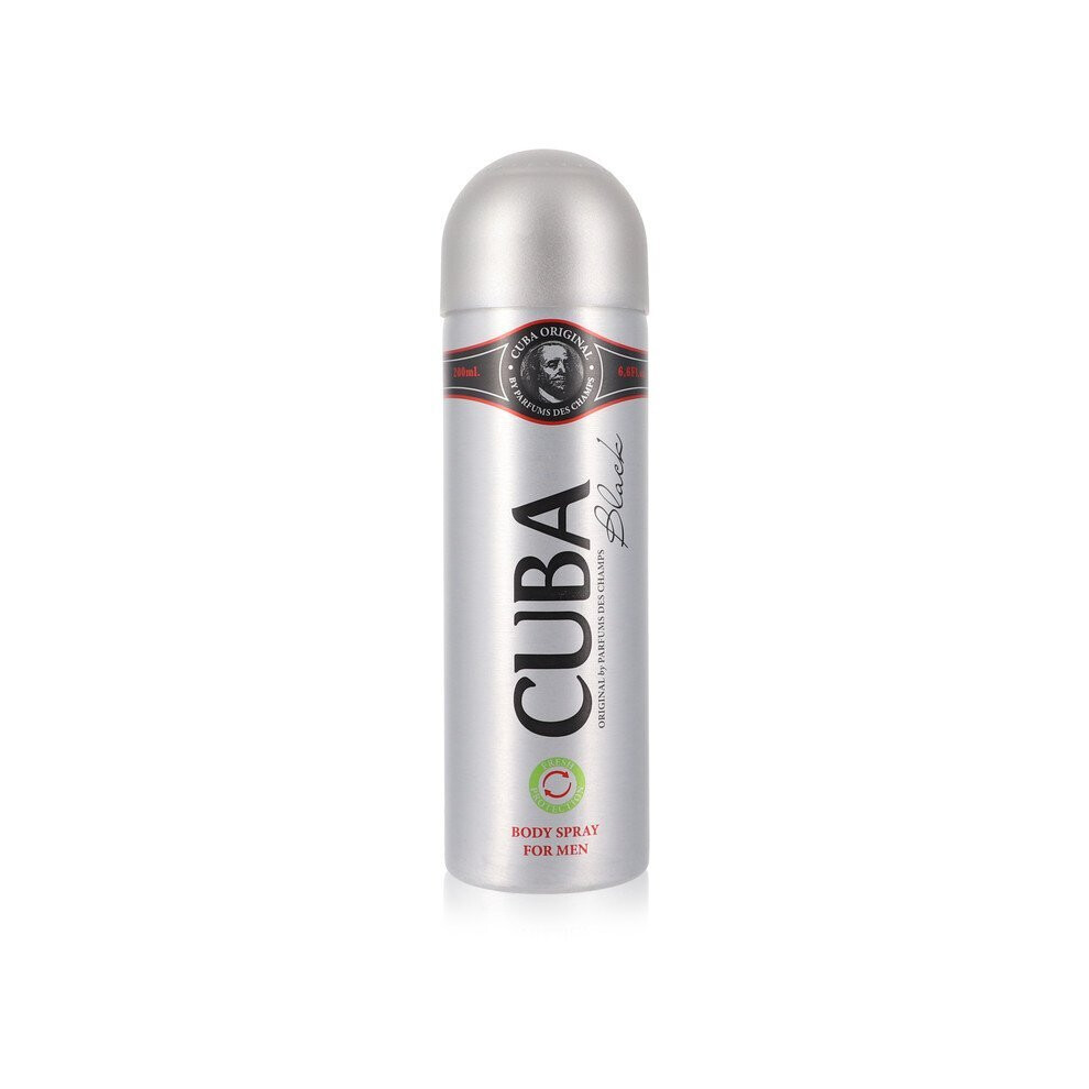 Fragluxe Cuba Black By Body Spray 6.6 Oz (Men) V728-553613