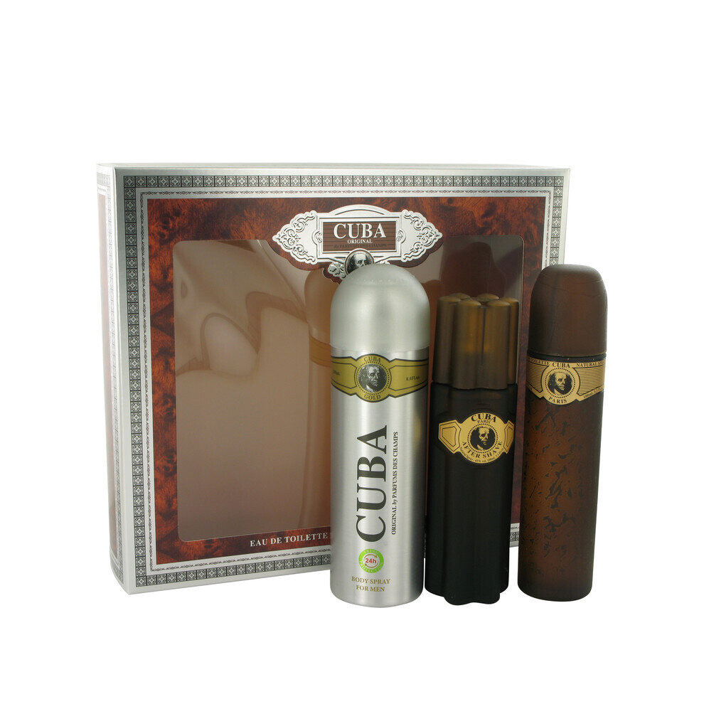 Cuba Gold Gift Set -- Gift Set - 3.3 oz EDT Spray + 3.3 oz After Shave Spray + 6.7 oz Body Deodorant Spray + 6.7 oz Shower Gel +  1.17 oz EDT Spray fo - Image 2