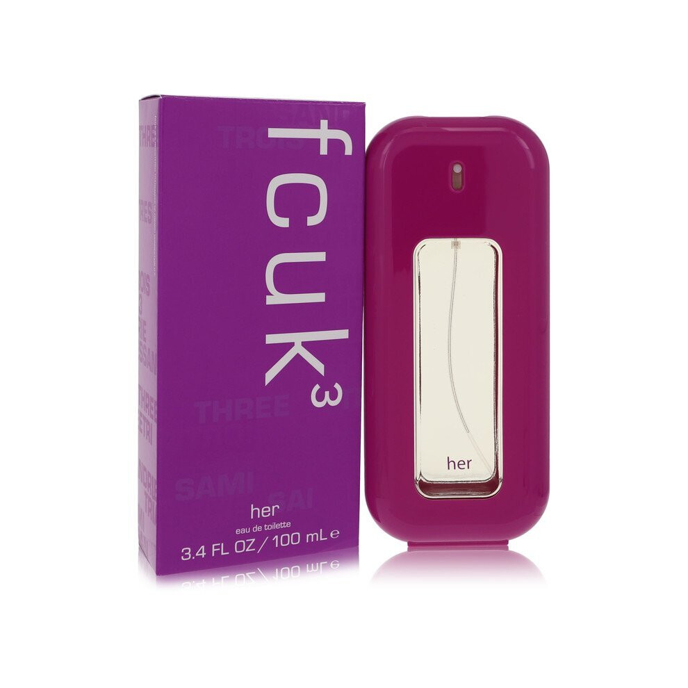 FCUK 3 Her Eau de Toilette Spray 100ml