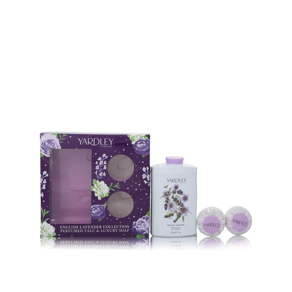 Yardley English Lavender Collection - Perfumed Talc 200G & Luxury Soap 100G