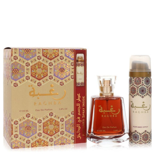 LATTAFA Σετ δώρου Lattafa Raghba 2 100ml EDP Spray + αποσμητικό σπρέι 50ml