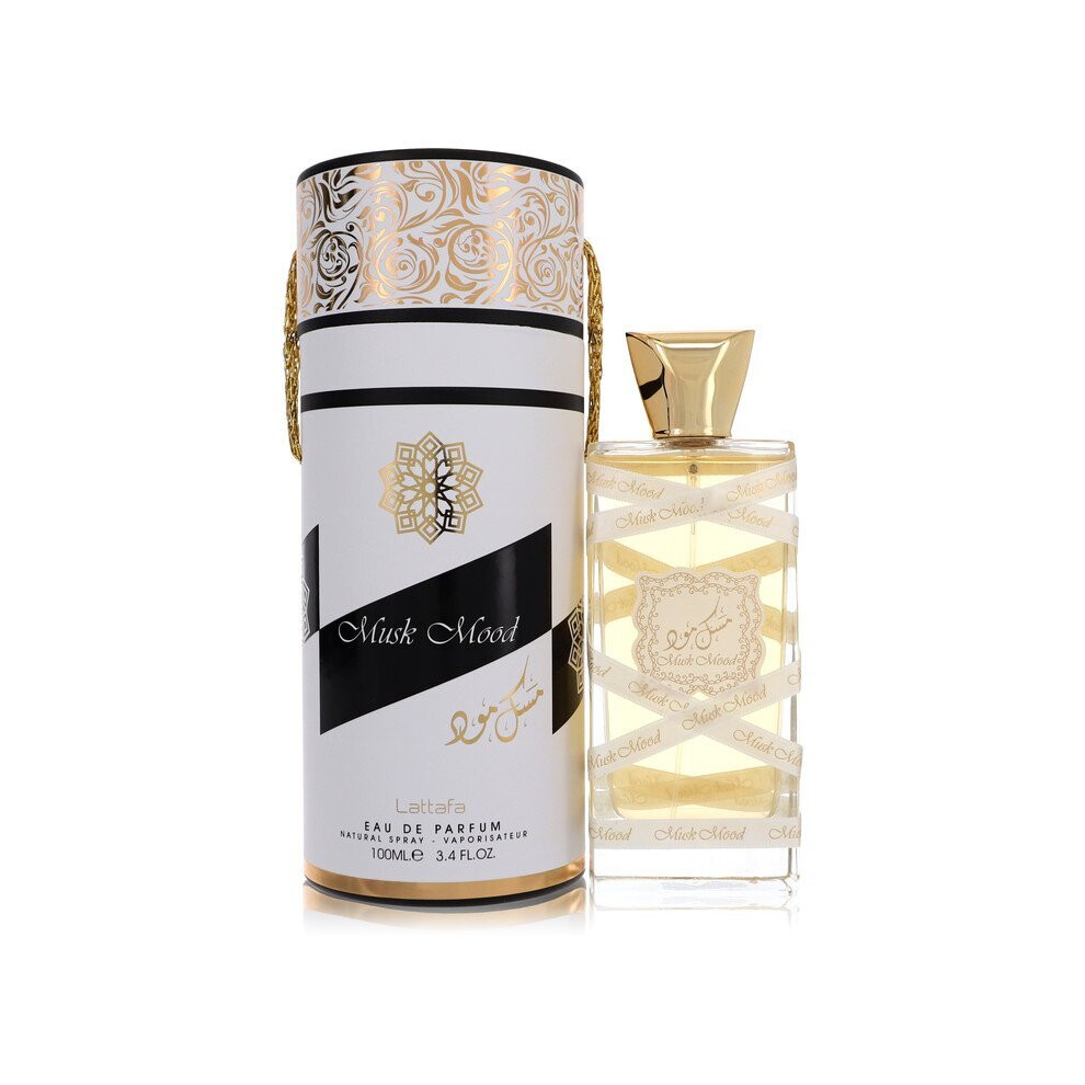 Musk Mood EDP - 100 ML (34 oz) I Perfect White Musk Scent I Fine,Light Perfume with comforting White Musk I Main accords: white musk, florals, woody,