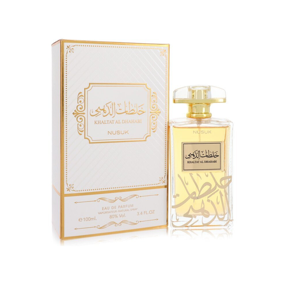 Nusuk Khaltat Al Dhahabi By Eau De Parfum Spray (Unisex) 3.4 Oz (Men) V728-547128
